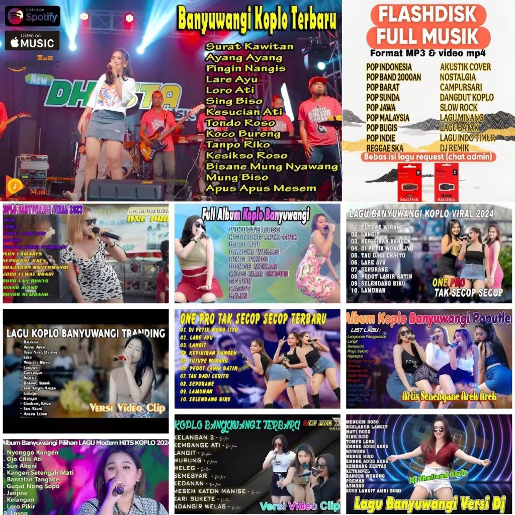 FLASH DISK MUSIK FULL MP3 LAGU BANYUWANGI KOPLO TERBARU 2025 - FLASH DISK MUSIK FULL LAGU JAWA TIMUR