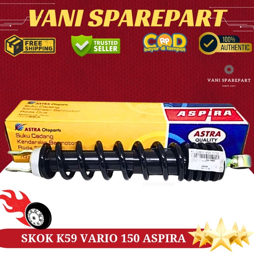 SKOK SHOCKBREAKER BELAKANG VARIO 150 K59 ORIGINAL ASPIRA
