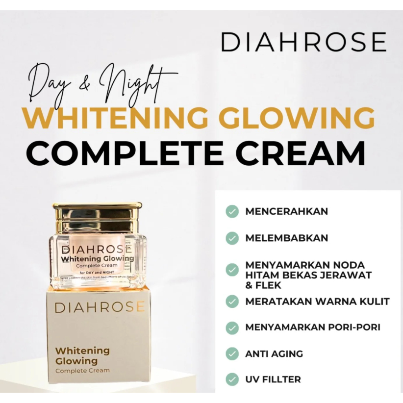 2IN1 Day & Night cream DIAH ROSE Whitening Glowing