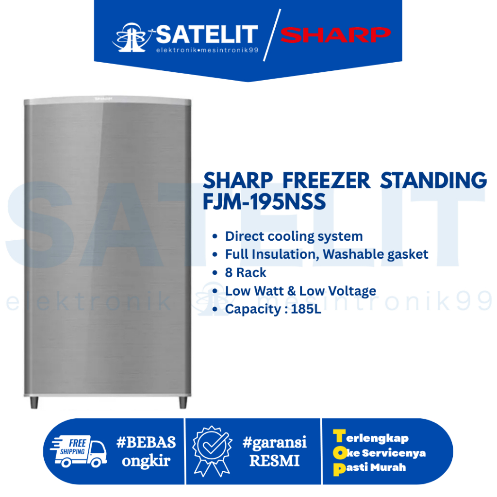 SHARP FREEZER STANDING FJM-195NSS