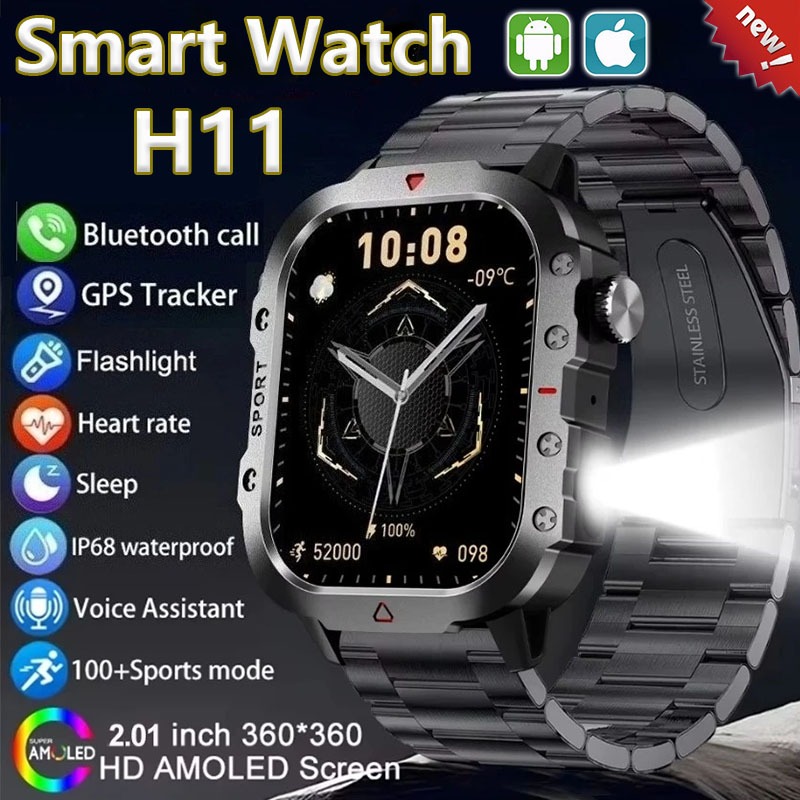 [COD] Samsung Jam tangan pintar H11-olahraga Bluetooth 2.01 inci layar HD penuh sentuh Bluetooth pan