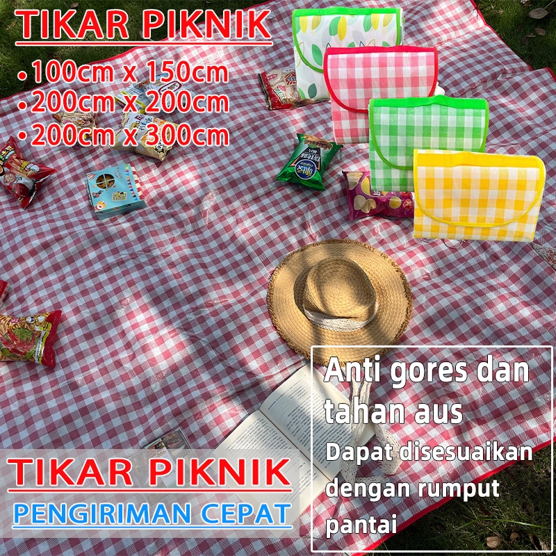 [upgrade] tikar piknik aesthetic tikar piknik anti air tikar estetik untuk piknik tikar kain piknik 