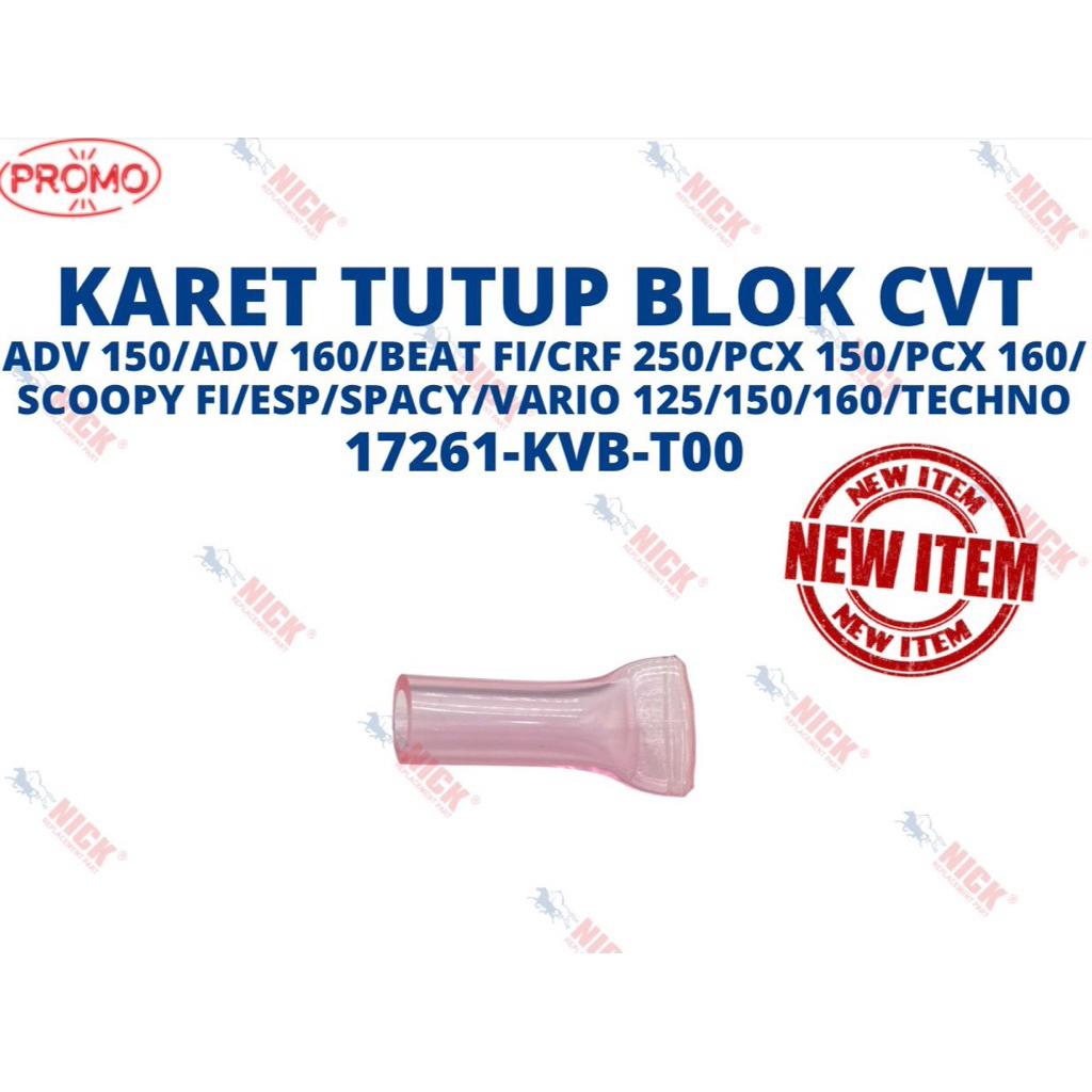 KARET TUTUP BLOK CVT ADV 150/ADV 160/BEAT FI/CRF 250/PCX 150/PCX 160/ SCOOPY FI/ESP/SPACY/VARIO 125/