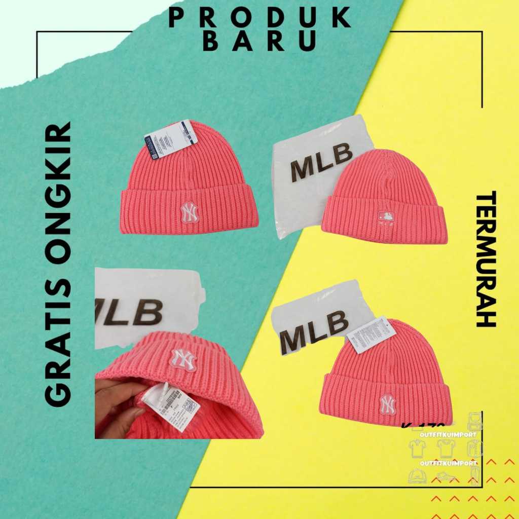 K-172 Topi Kupluk NY MLB S Pink