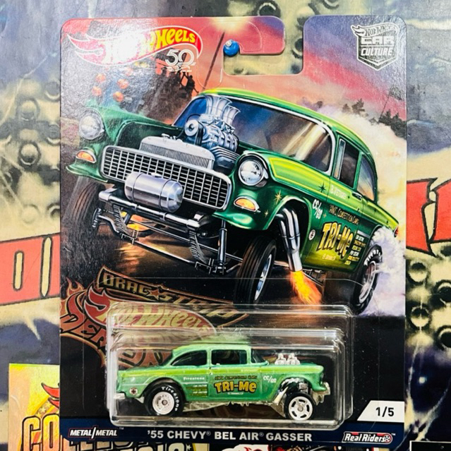 DIECAST HOT WHEELS 55 CHEVY BEL AIR GASSER COLLECTOR