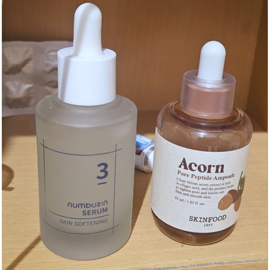 Preloved serum Numbuzin no 3 skinfood acorn peptide serum korea original murah bukan KW toner moistu