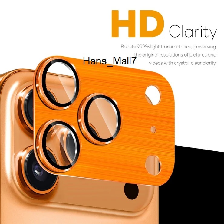 (COD) METAL LENS FRAME iPHONE 17 17PRO PROMAX Tempered kaca/Glass Protec Camera Penuh Cover Pelindun