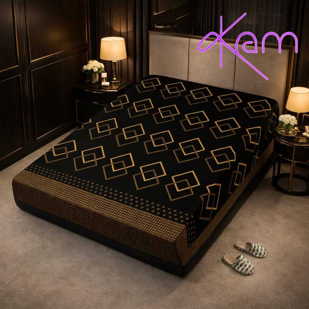 Sarung Kasur Resleting/Seprai Resleting Motif Kotak, Cocok Untuk Kamar Pribadi, Kost, Asrama, Dll