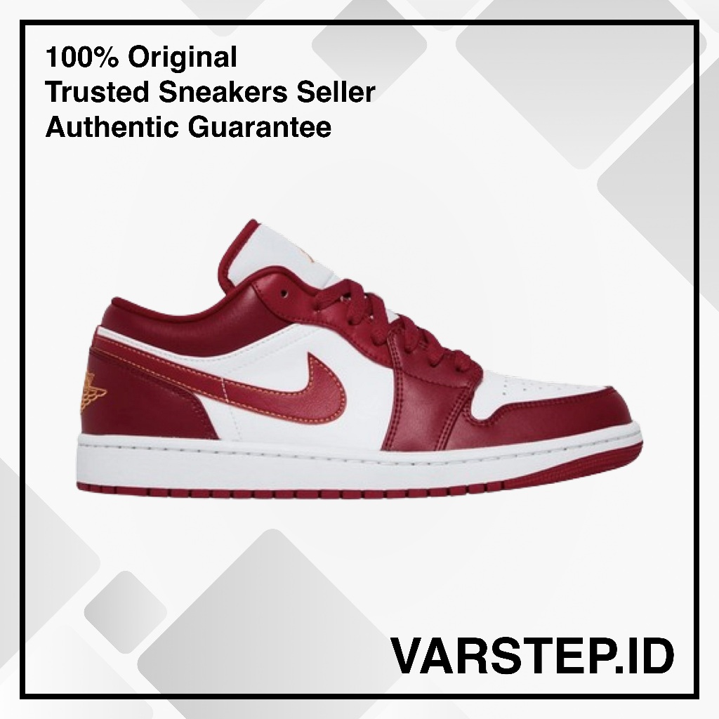 Jordan 1 Low Cardinal Red 100% Original