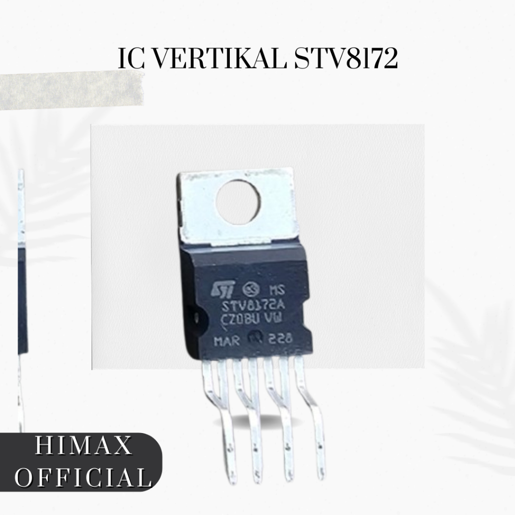 IC Vertikal STV8172A STV8172 TDA8172 | IC TV Tabung CRT Original | Pengganti TDA8172 8172A 7 Pin Hig