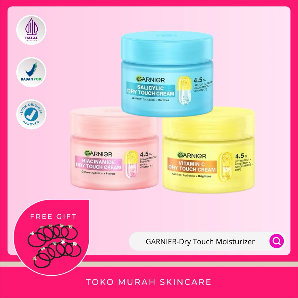 GARNIER-Dry Touch Cream|Moisturiser Mochi Garnier|Garnier Moisturizer Mochi|