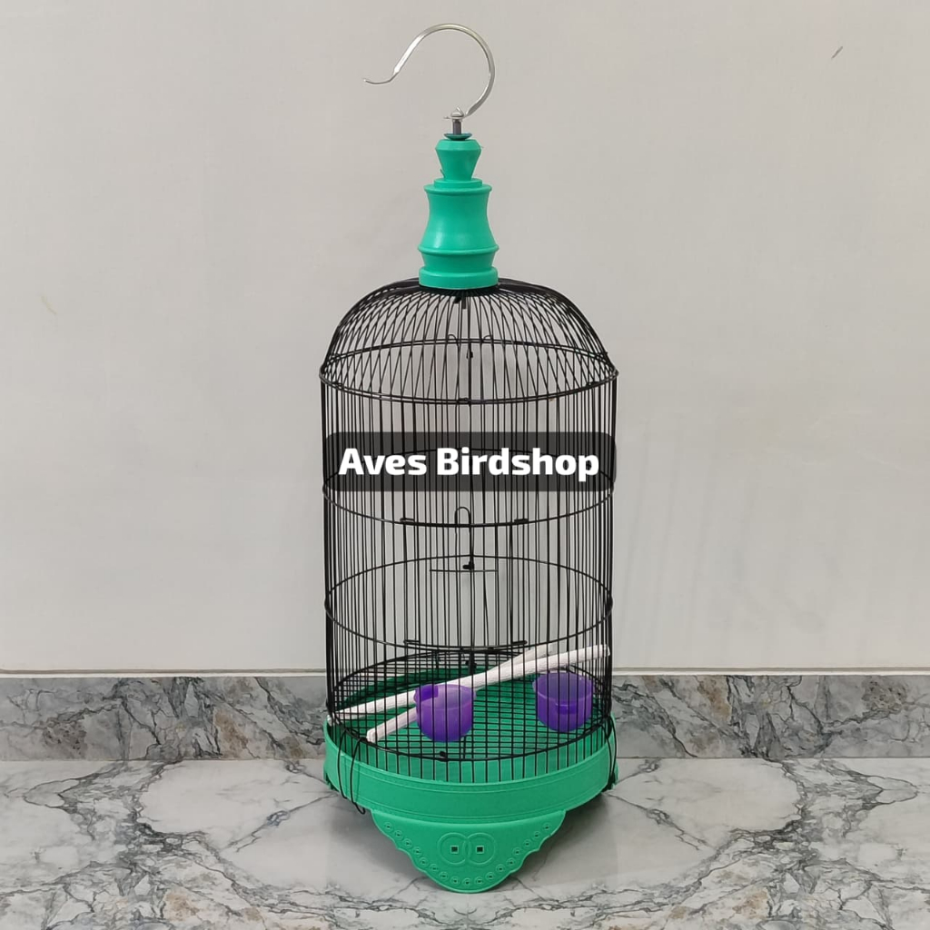 SANGKAR PLECI DIAMETER 27CM BURCIL TEBOK PLASTIK WARNA WARNI