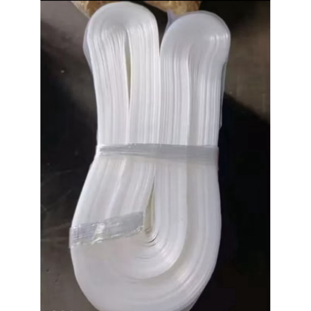 Plastik pp roll doff  putih susu 14 cmX 250 meter