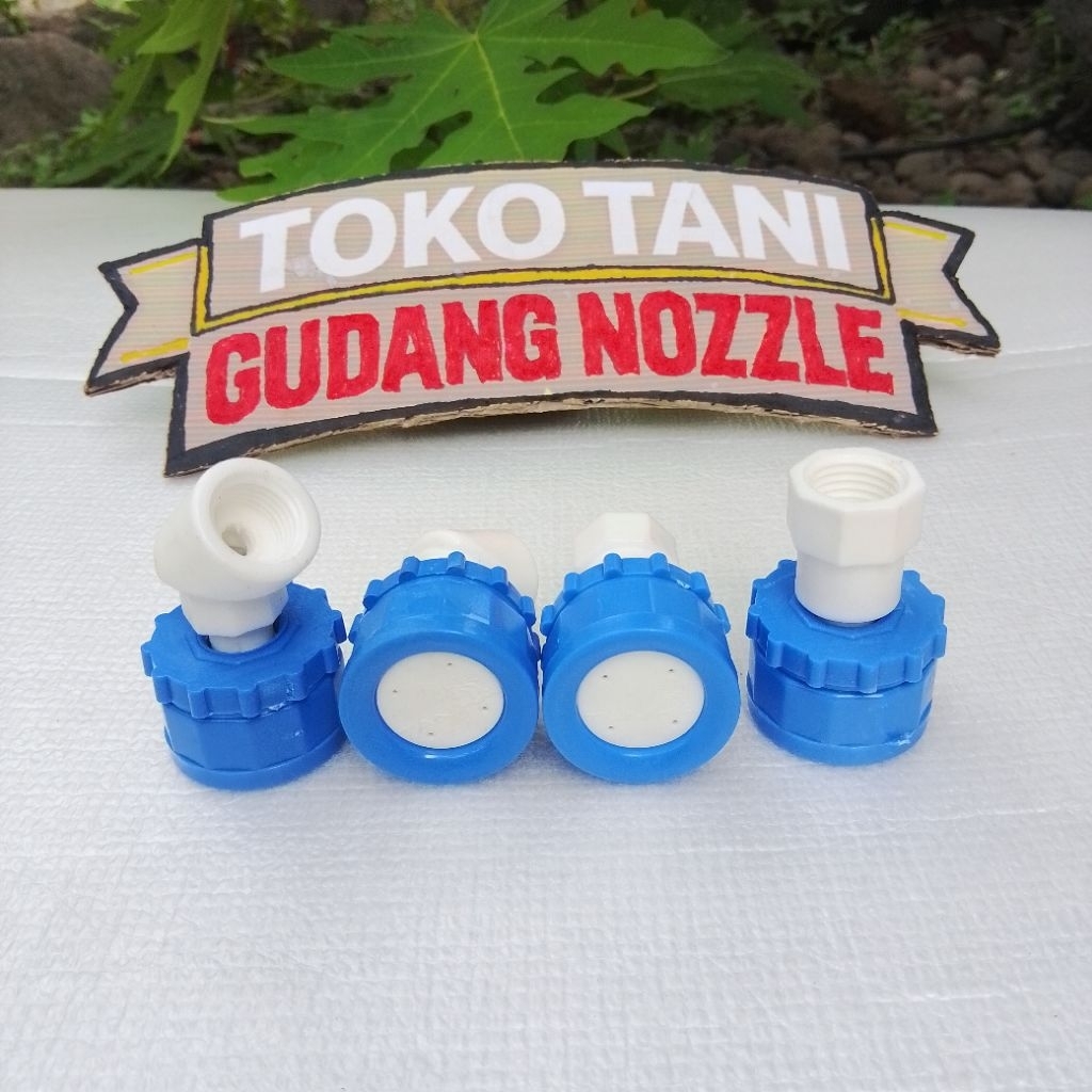 Nozzle lurus/bengkok TANIKA plastik lubang 4 asli TANIKA