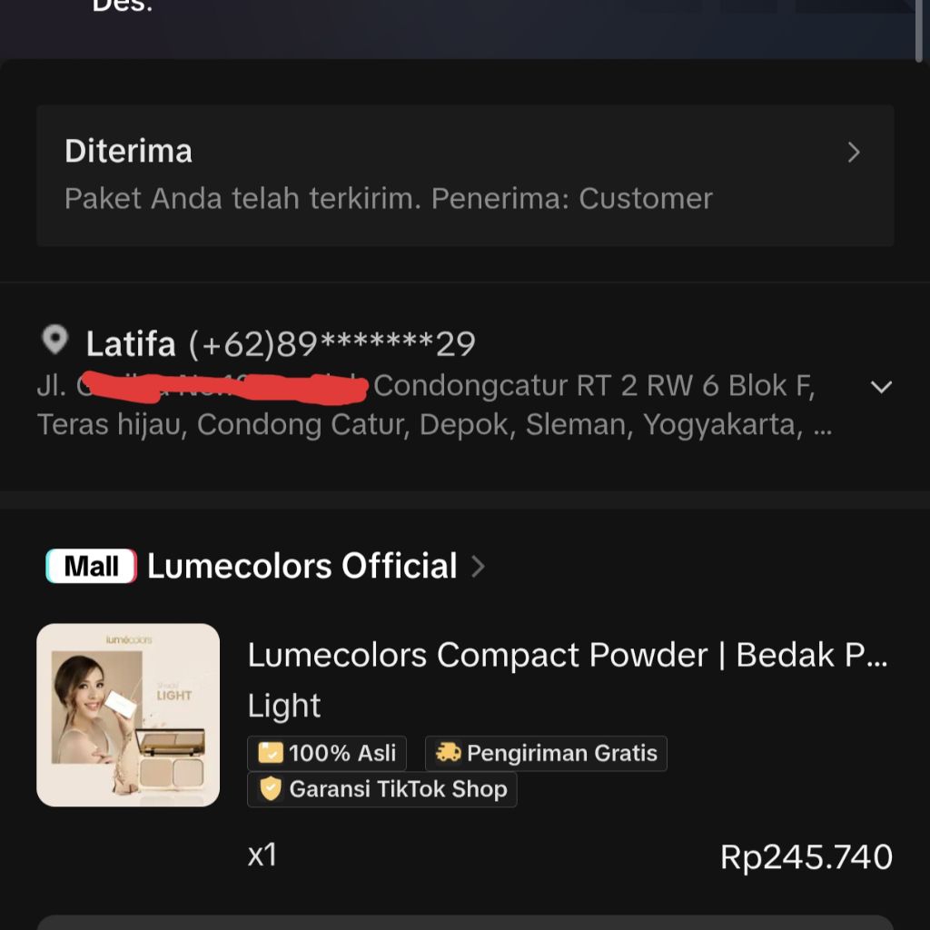 Lumecolors Compact Powder shade Light