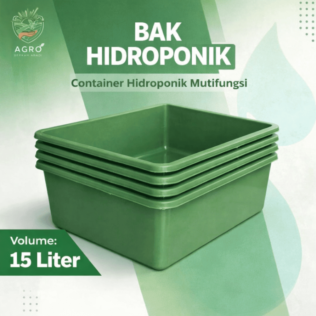 BAK HIDROPONIK 15 LITER – BAK PLASTIK MULTIFUNGSI