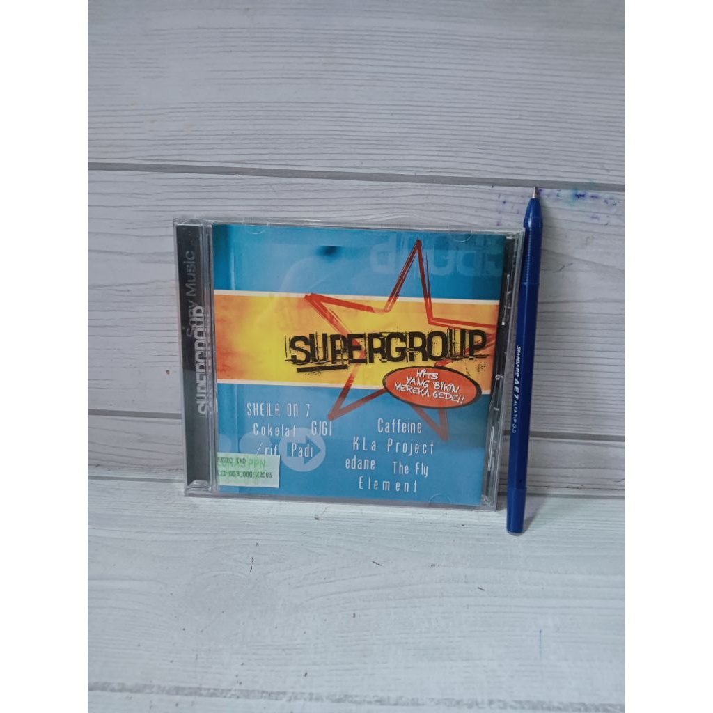 KASET CD SUPERGROUP,SHEILA ON 7, COKELAT, GIGI, RIF, PADI CAFFEINE, KLA PROJECT, EDANE, THE FLY, ELE