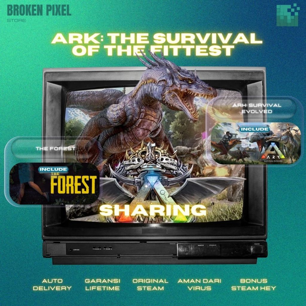 [BONUS GAME STEAM] ARK: The Survival Of The Fittest (Sharing With The Forest & ARK: Survival Evolved
