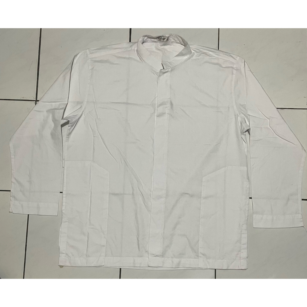 baju koko lengan panjang preloved kemeja putih koko preloved