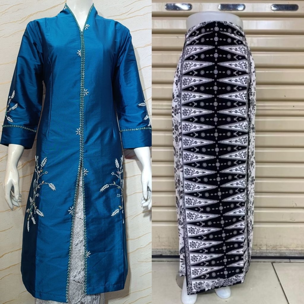 FK - Baju kurung bahan taffeta payet // kebaya kurung malaysia set rok tumpal // kebaya kurung moder
