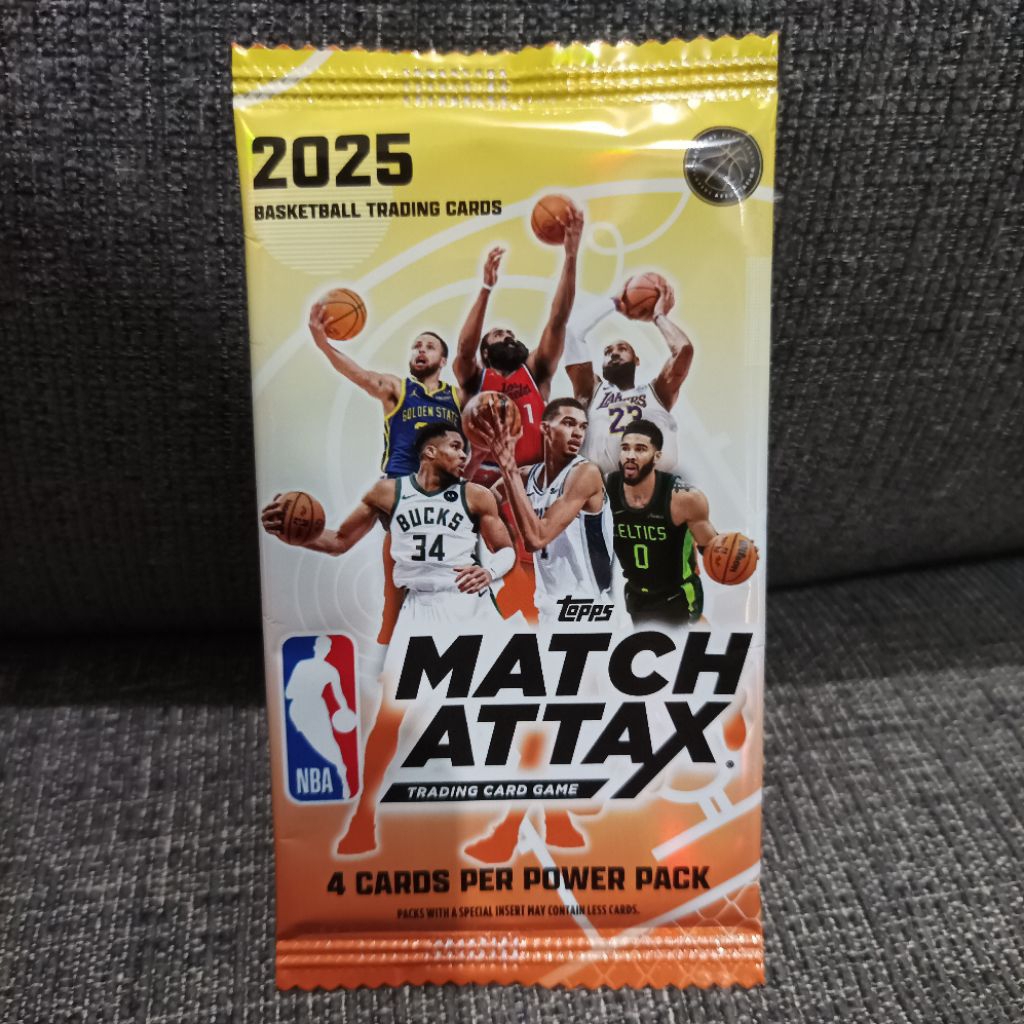 Topps match attax basketball 25-26 power pack sealed (4 cards)