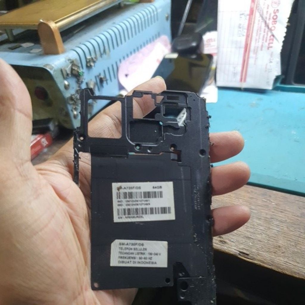 tutup mesin samsung a8 plus a730f original copotan
