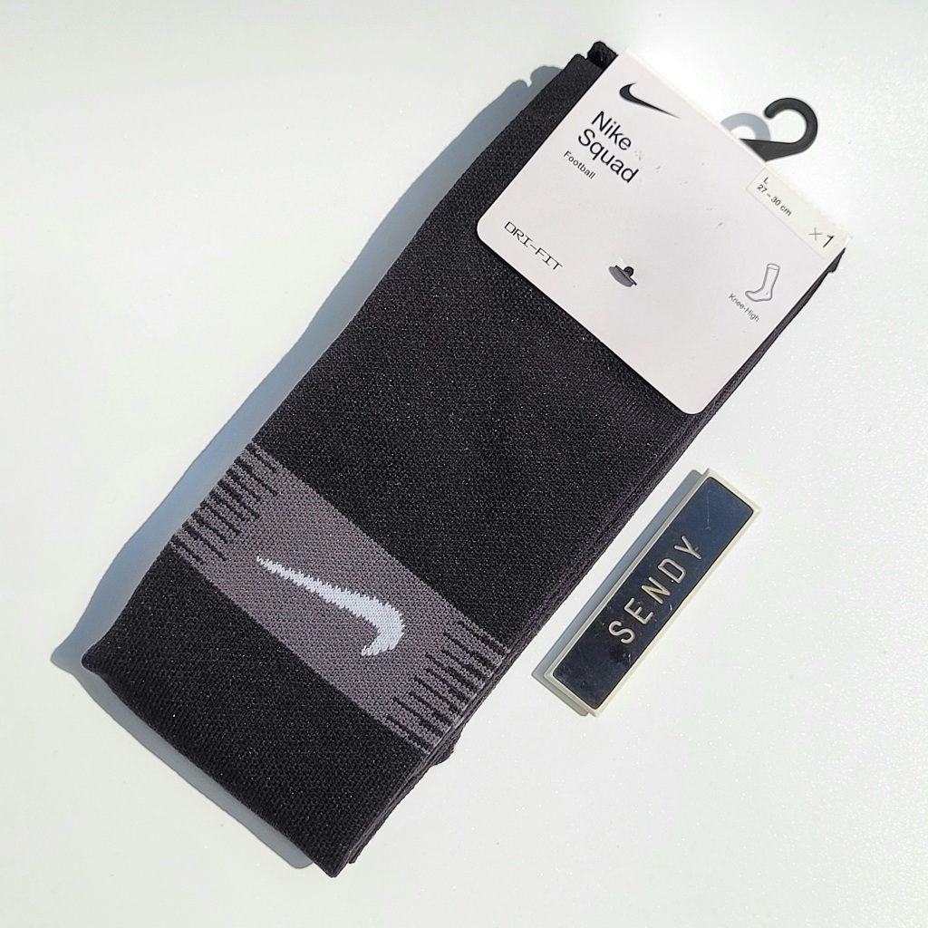 Nike Squad OTC Football Soccer Socks Sock Original Kaos Kaki Bola Black Hitam Panjang Tebal Dri Fit