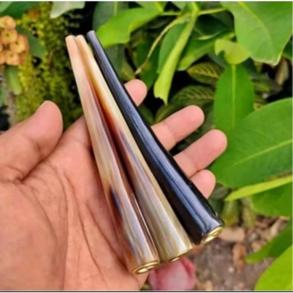 once pipa tanduk kerbau hitam mulus