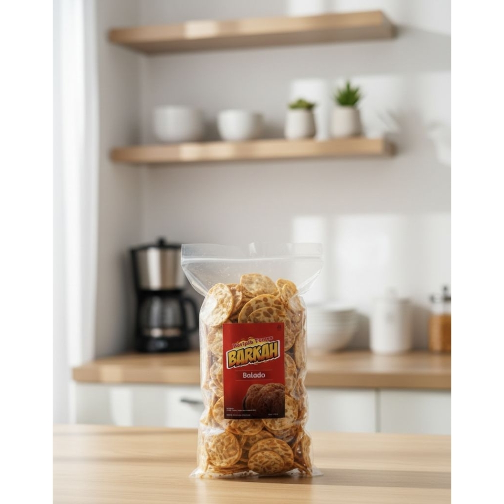 KERIPIK TEMPE SAGU/KERIPIK TEMPE TAPIOKA/KERIPIK TEMPE MALANG RASA BALADO 200 GRAM