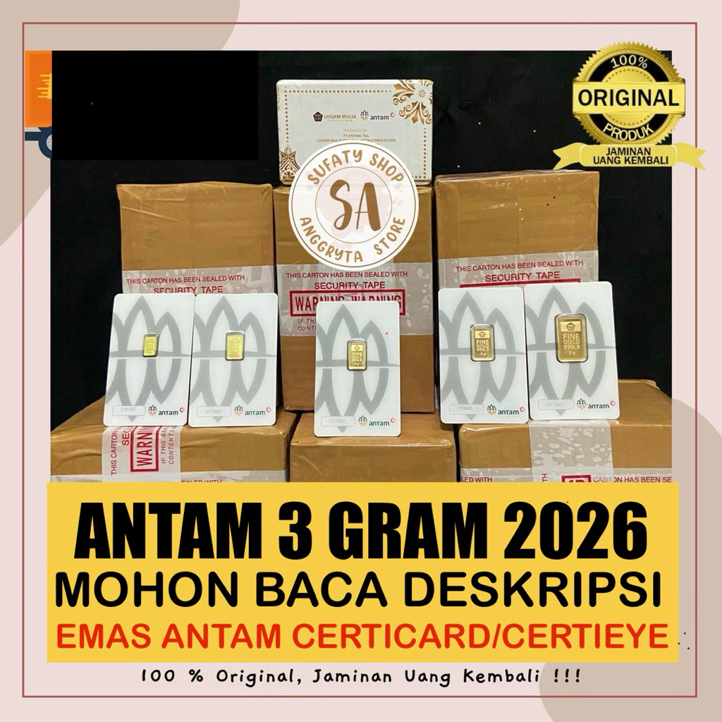 EMAS ANTAM 3 GRAM CERTICARD ANTAM BUMN EMAS 3 GRAM LOGAM MULIA 3 GRAM ANTAM LM 3 GRAM ANTAM