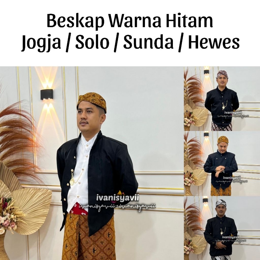 BESKAP • Beskap Warna Hitam - Jogja / Solo / Sunda / Hewes | ~bskp