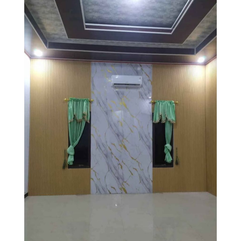 Backdrop dinding,WPC wallpanel,PVC marmer
