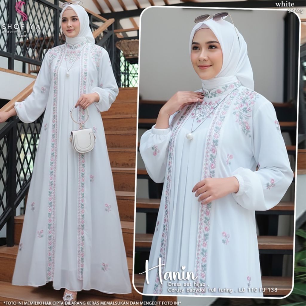 HANIN DRESS SET HIJAB BY SHOFIYA