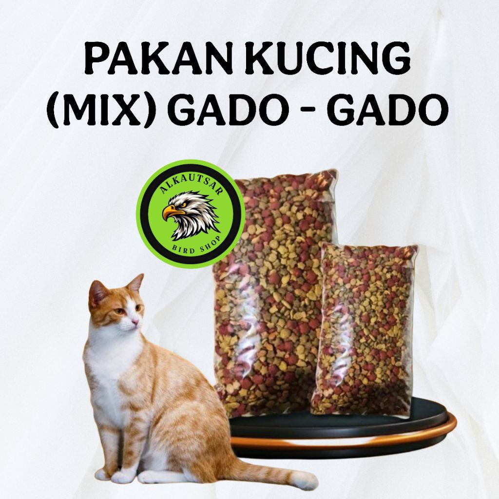PAKAN KUCING MIX 400gr PAKAN KUCING GADO-GADO CAMPURAN PAKAN KUCING BERBAGAI MERK PAKAN KERING KUCIN