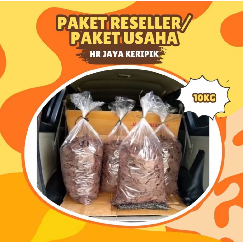 GROSIR 10 kg Paket usaha / paket resseler keripik pisang kepok coklat & aneka rasa asli Lampung / Ai