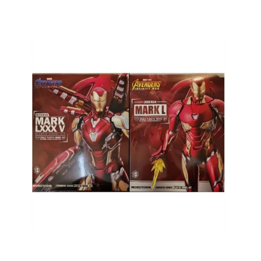 Morstorm Avenger Series Iron Man Mark L, Mark LXXX V 1/14 Scale Special Effect Display - Mainan Mode
