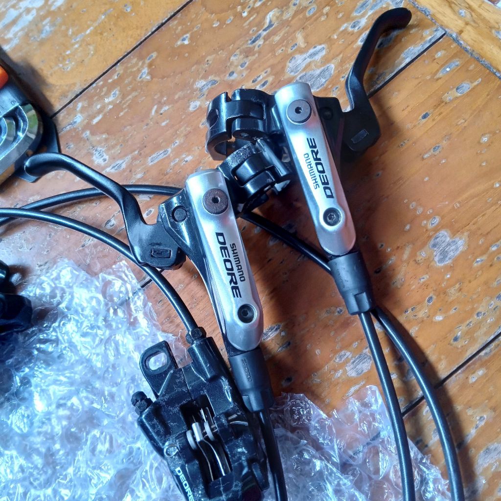 Brakeset Shimano Deore BR-M615 Orisinil Normal Mulus Siap Pakai