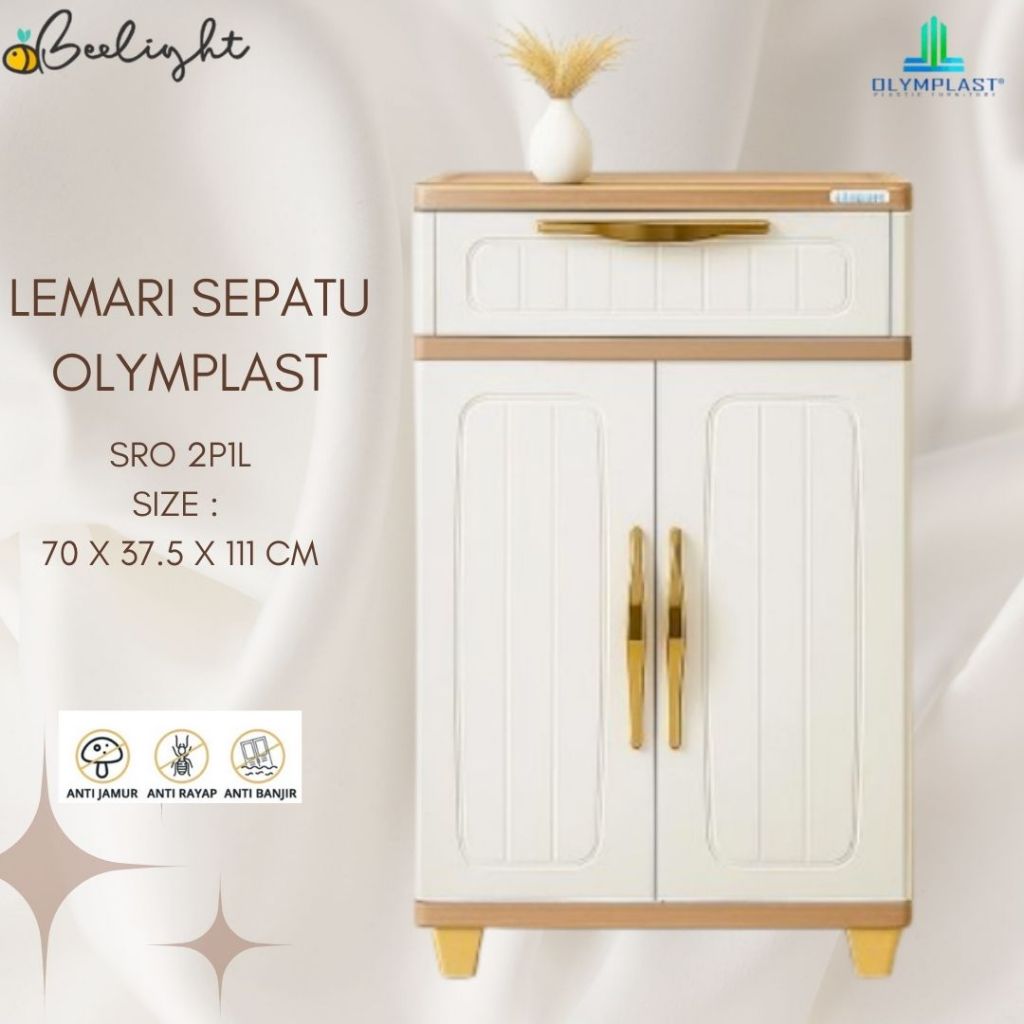 Sro Olymplast - Shoe Rack Olymplast / Rak Sepatu Plastik Modern / Rak Sepatu Susun Tertutup Co