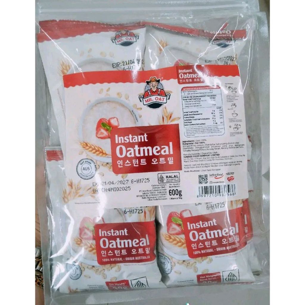 Oatmeal Instan - Oat Australia - Havermout - Sereal - Cereal - Gandum