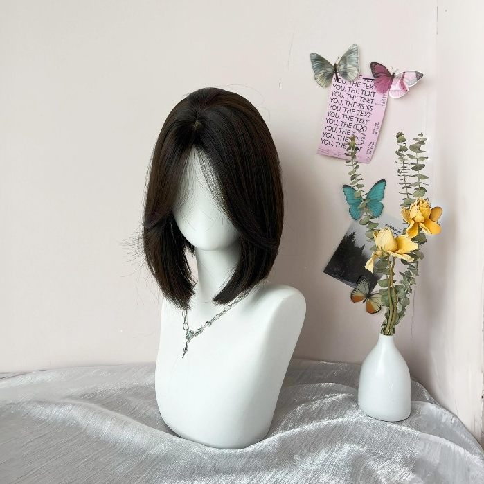 wig rambut pendek wanita 30cm/wig natural wanita /wig daily/salup wik rambut wanita pendek/ wig wani