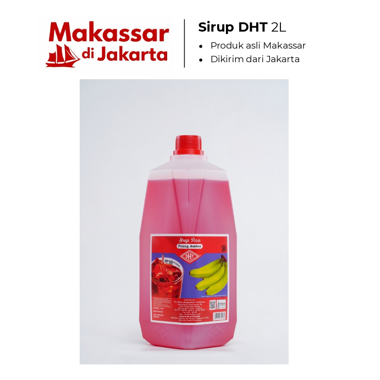 Sirup DHT Makassar 2Liter Sirup Pisang Ambon