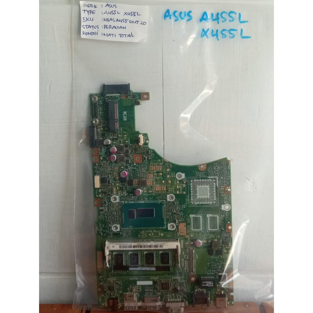 Motherboard Laptop Asus A455L X455L