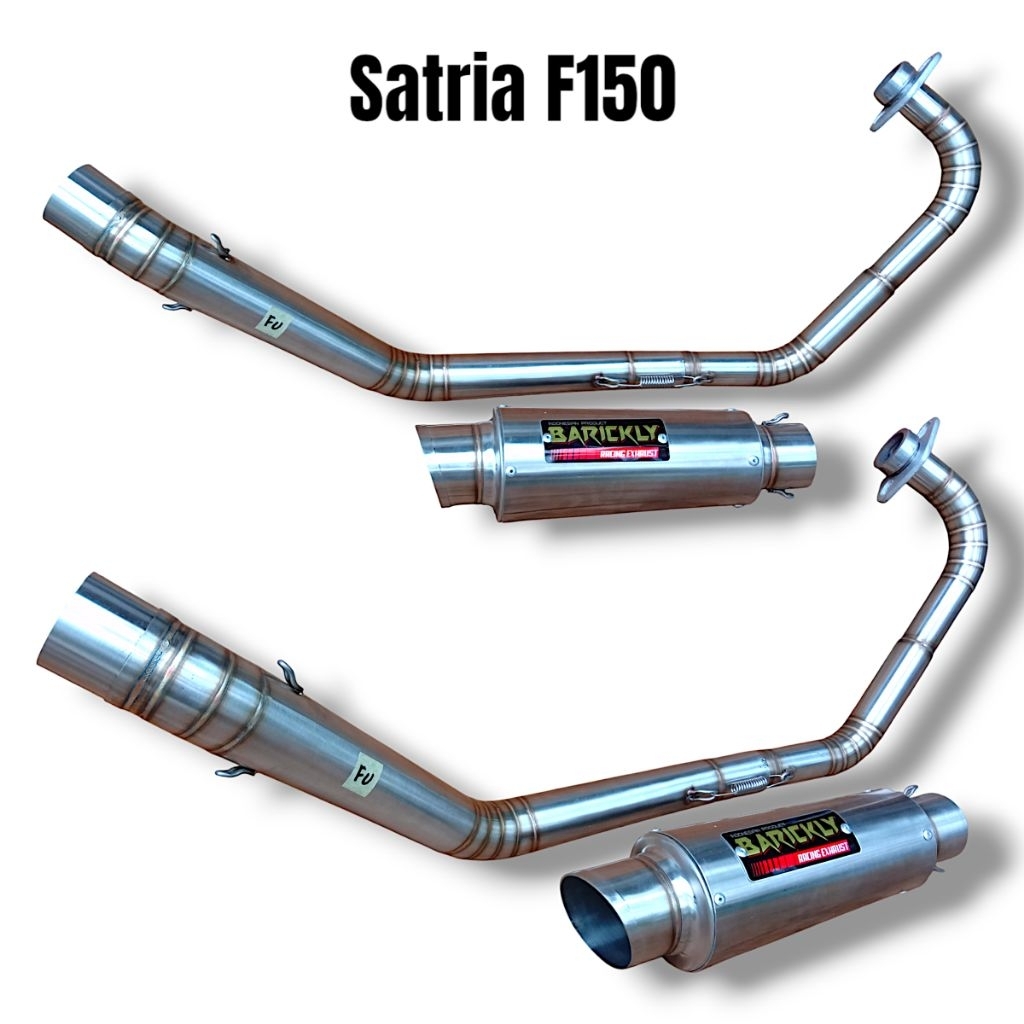 Knalpot Roadrace Satria F150 Fu Karbu Fi Injeksi Custom Original Barickly Racing Roadrace Drag Road 