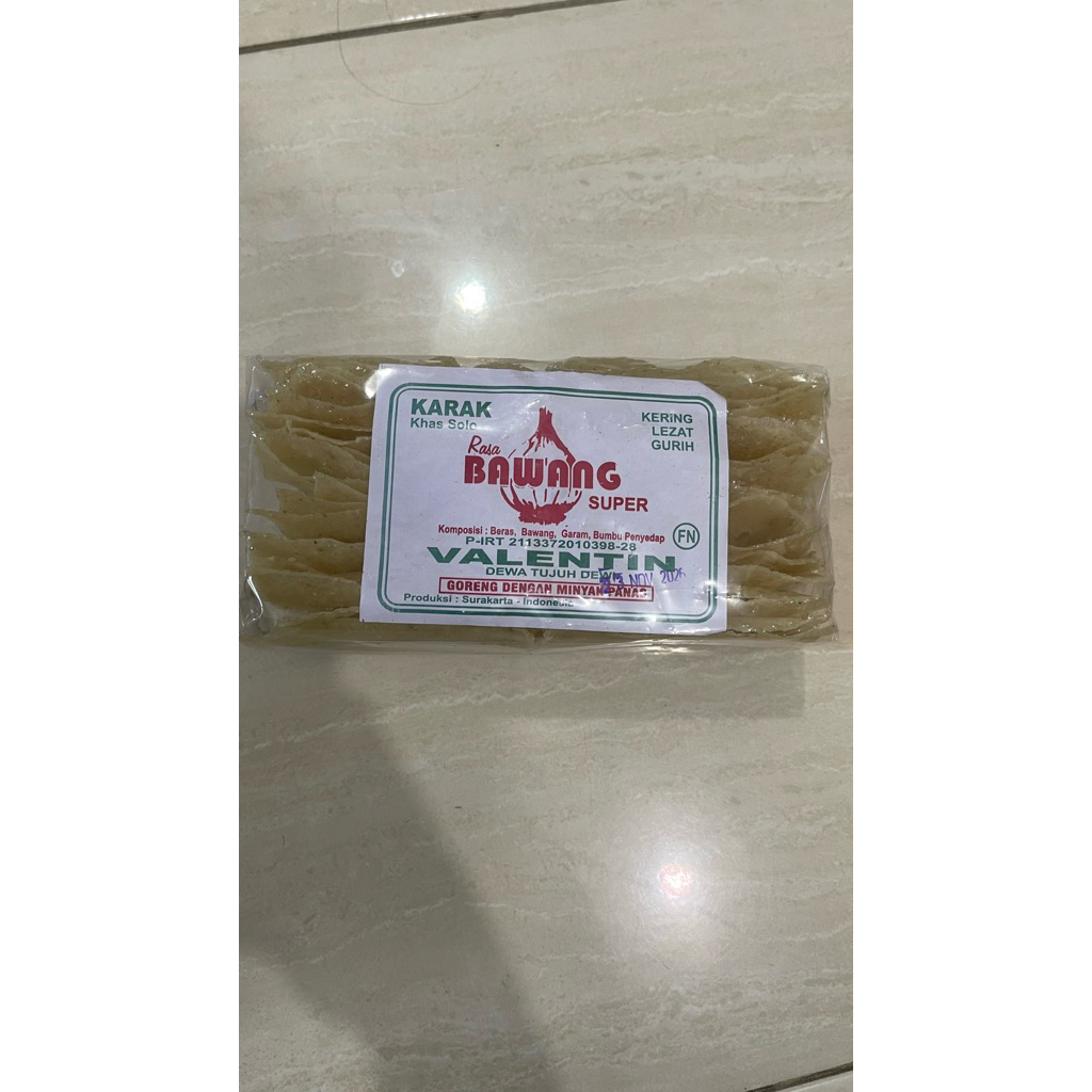 Karak beras gendar Valentin Solo 1 Pack