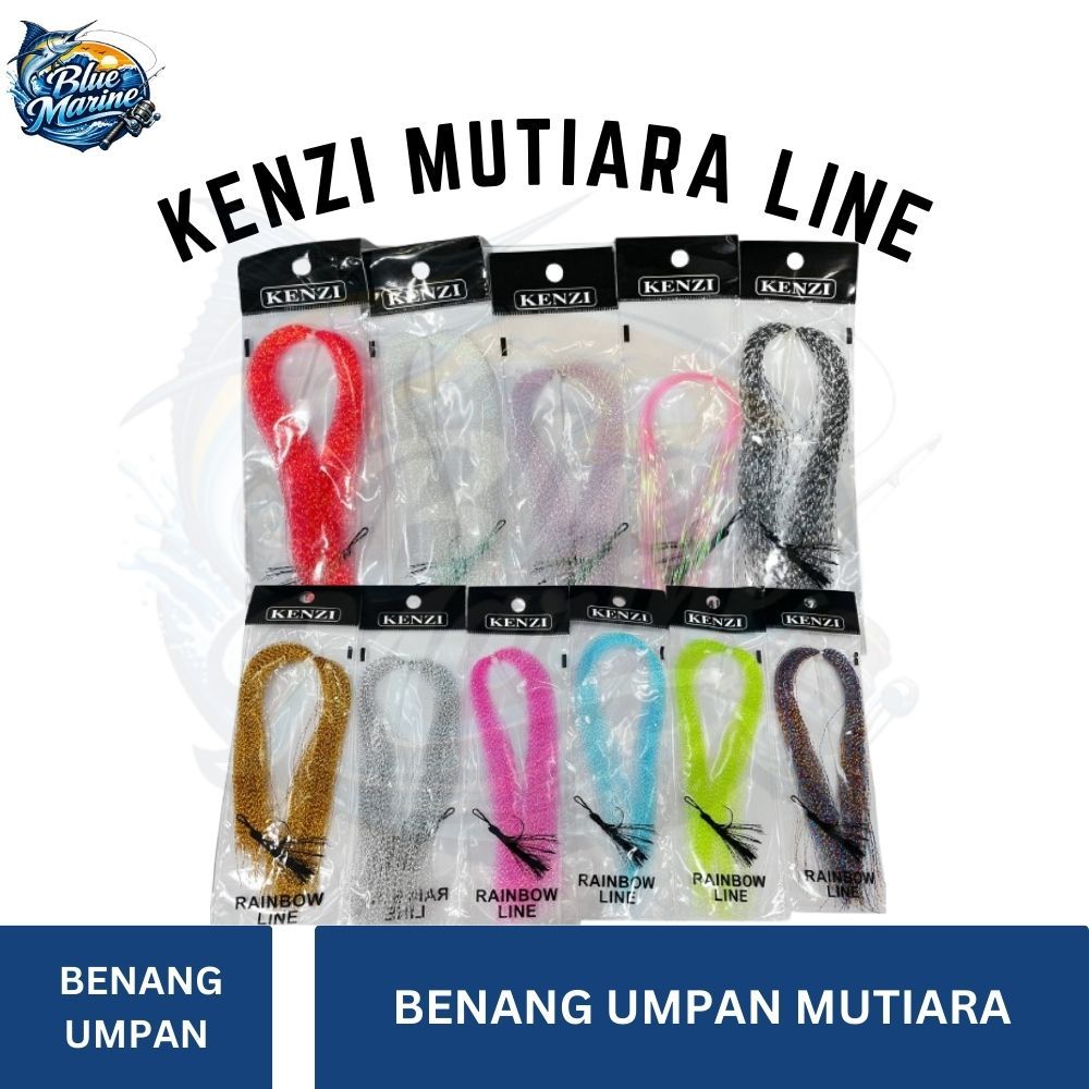 KENZI Rainbow Line – Benang Umpan Mutiara Berkilau untuk Pancing