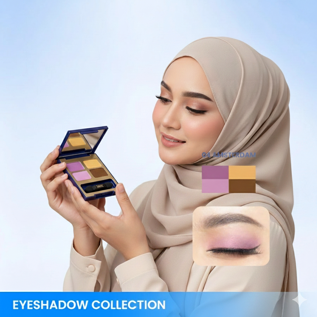 Palindo Kosmetik, Inez Color Contour Plus Eyeshadow Collection (New Case)