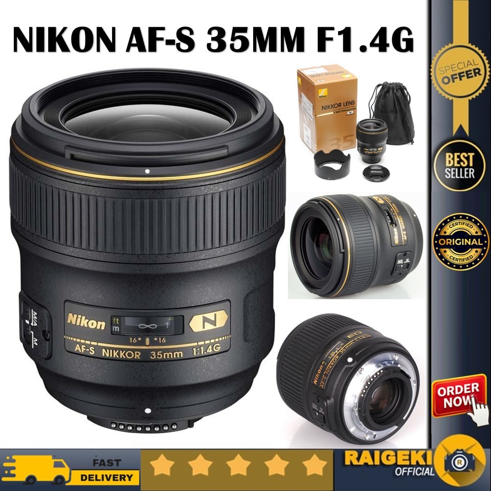 Nikon AF-S 35mm F1.4G Nikon Nikkor AF-S 35mm f/1.4G Lens GARANSI DISTRIBUTOR