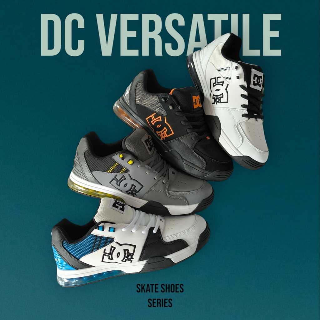 DC Versatile Sepatu Skateboard Casual Unisex Desain Keren & Sol Kuat Cocok untuk Pemula Ukuran 40-45