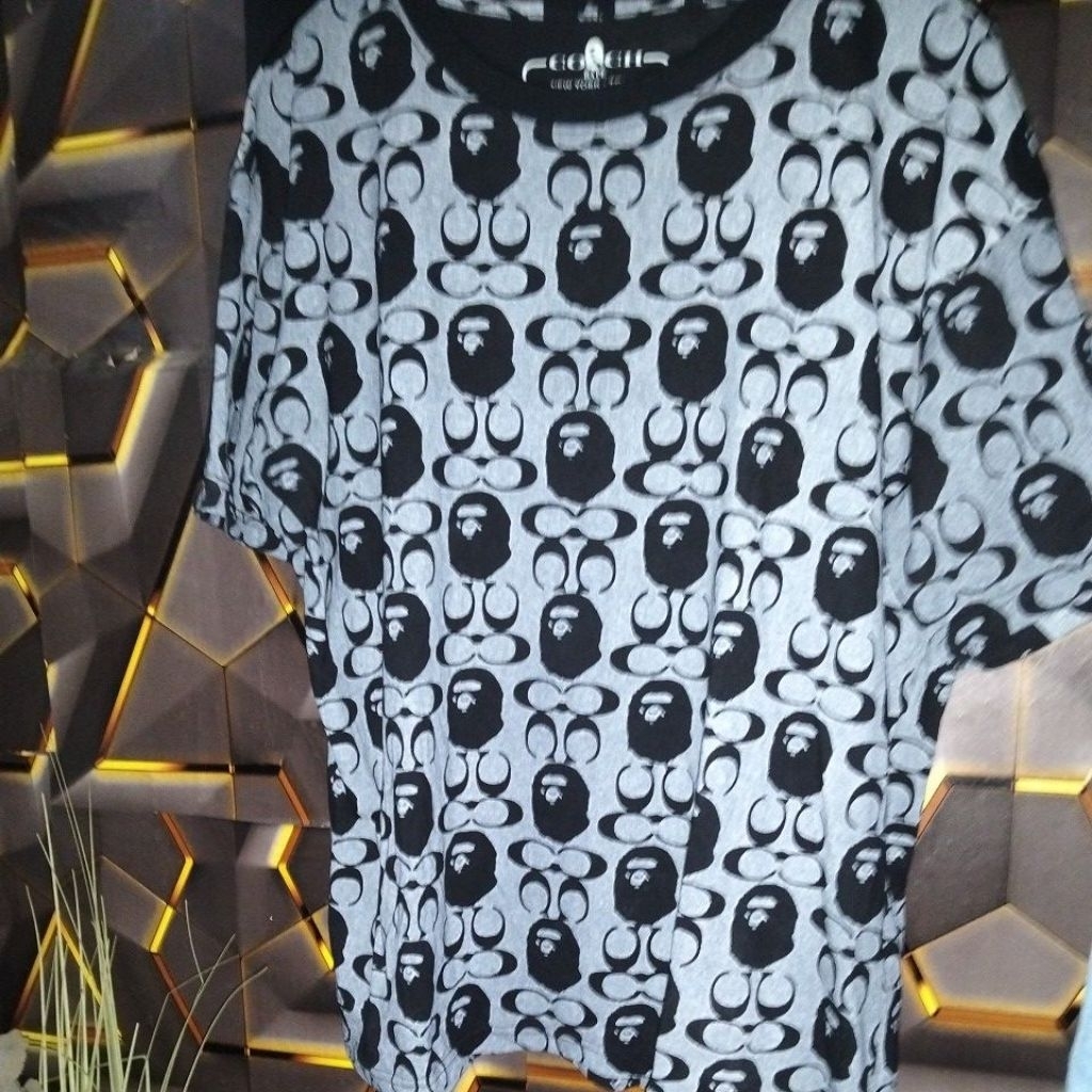 kaos bape x Coach original