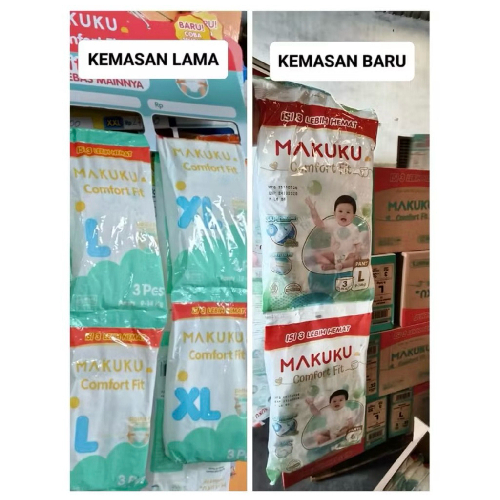 MAKUKU comfort fit renteng / renceng perkarton (96pcs)